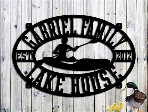 metal sign for house|personalized metal lake house signs.